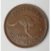 AUSTRALIA 1939 . HALF 1/2  PENNY . ROO . ERROR . PLANCHET FLAW